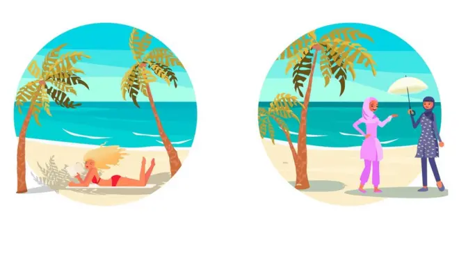 بيكيني. بوركيني