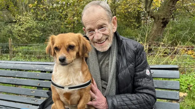 Theo Nienhuijs, 74, says a scheme which paired him with Bickel the dog, means people now recognise him and say hello