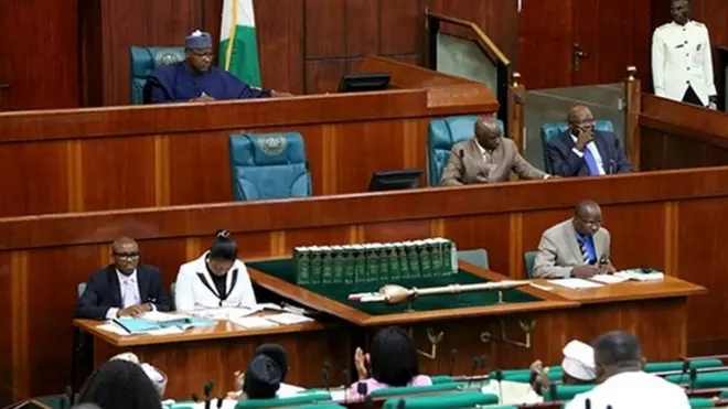 Na di deputy leader for house of representative bring di bill matter to di table.