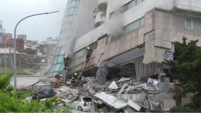 台湾の地震、死者少なくとも7人に　多数不明