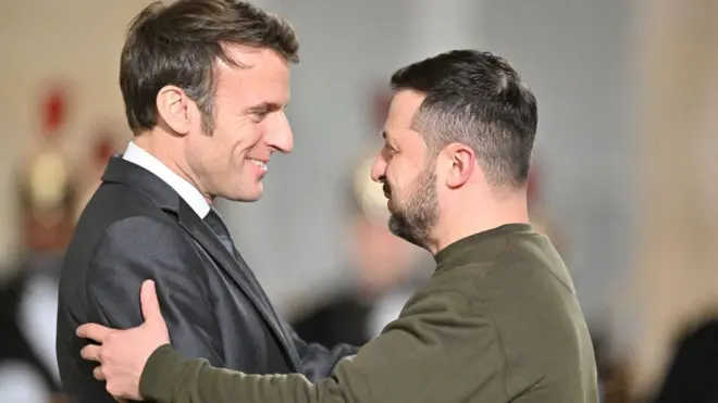 Зеленський і Макрон