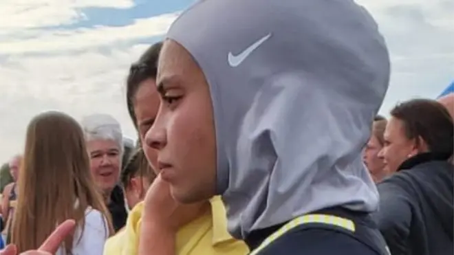 Noor wore a Nike hijab designed specifically for professional athletes