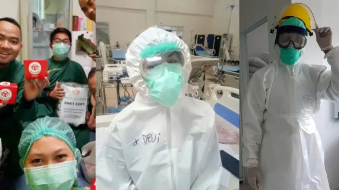 Tim medis adalah garda terdepan yang 'berperang' melawan virus corona.