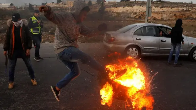 Esta foto fue tomada cerca de la ciudad de Ramala, en Cisjordania.