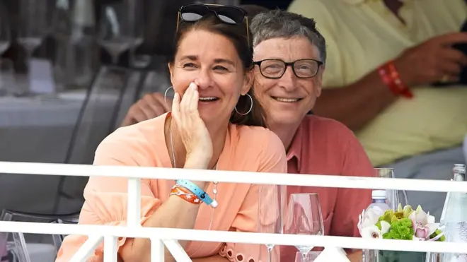 Bill Gates và Melinda Gates ở Monte-Carlo năm 2017
