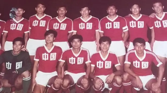 20世纪80年代的中国足球队。