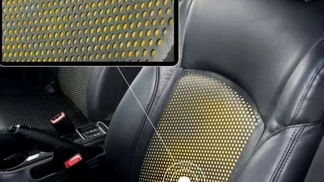 المقعد يتغير لونه عندما يستشعر تعرق السائق