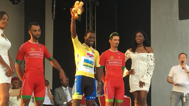 Areruya weh win Africa U-23 cycling race wear yellow jersey