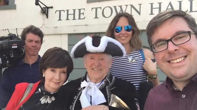 BBC team selfie in Richmond