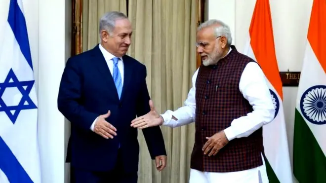 नेतन्याहू और नरेंद्र मोदी