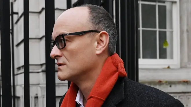Dominic Cummings arriving at Downing Street on Friday
