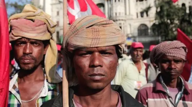 दिल्ली में किसानों का प्रदर्शन