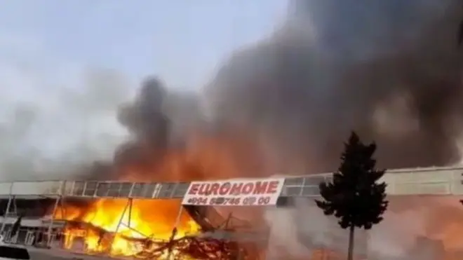 Eurohome-da yanğın