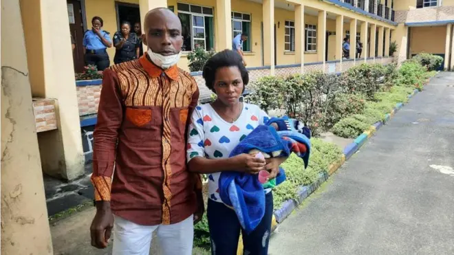 Man, woman and dia pikin