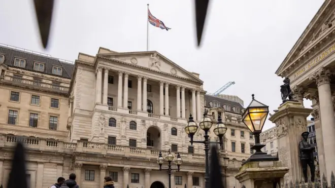 Londra'daki İngiltere Merkez Bankası binası 