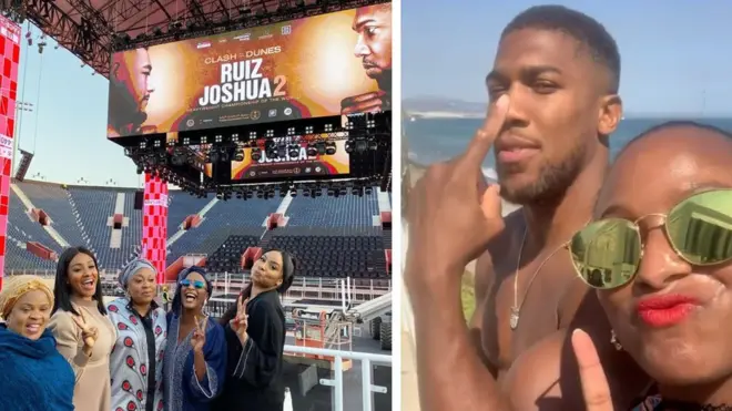Cuppy ati Anthony Joshua