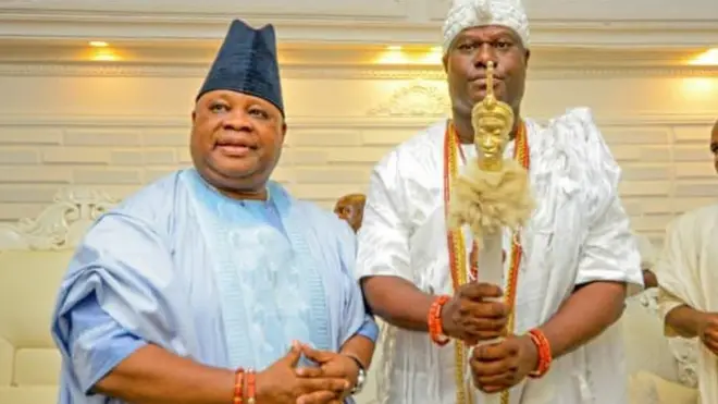Sẹnetọ Ademola Adeleke ati Ooni Adeyeye Ogunwusi