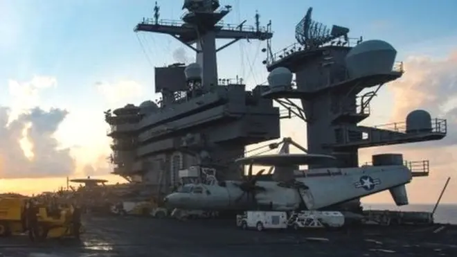 امریکہ نے جزیرہ نما کوریا کے پاس اپنا ایک بحری جنگی جہاز تعینات کر دیا ہے