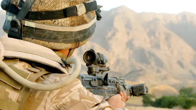 Un soldado británico en Afganistán, en junio de 2008.