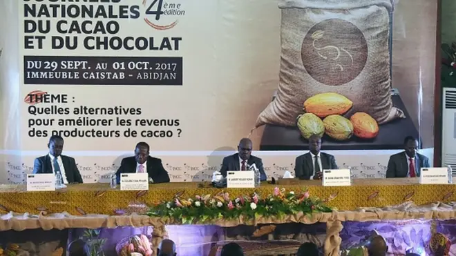 (Illustration: précédente rencontre autour du cacao avec l'amélioration des revenus des producteurs au centre des discussions)