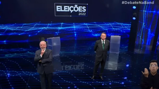 Durante debate, Lula e Bolsonaro usaram maior parte do tempo para falar sobre pandemia, fake news e corrupção