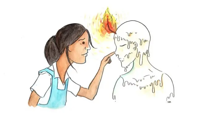 蠟燭公主拒絶曬太陽！