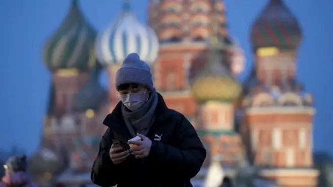 Китайский турист на Красной площади