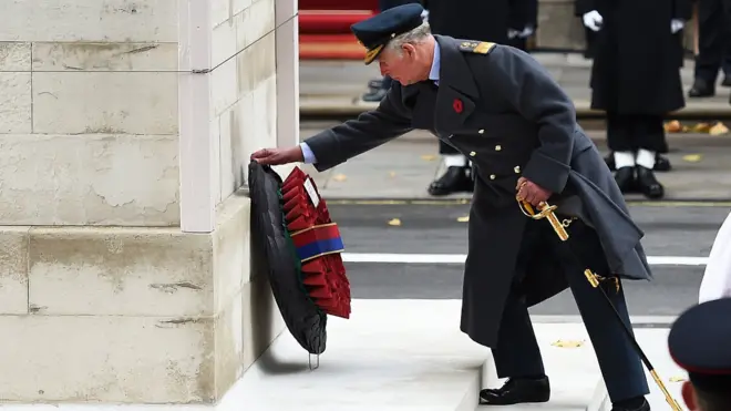 Prince Charles at the Cenotaph