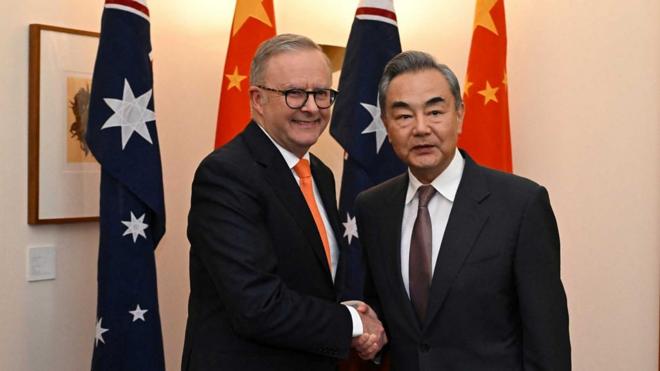澳洲总理阿尔巴尼斯会见中国外长王毅