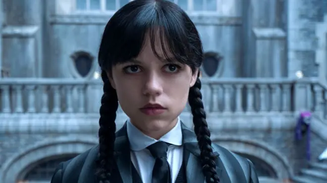 Jenna Ortega as Wednesday Addams