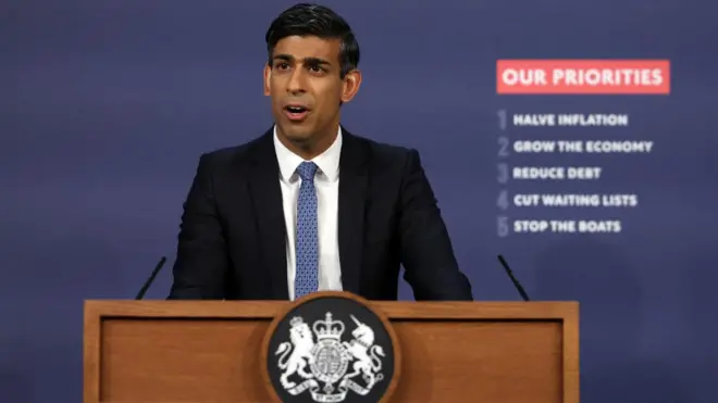 UK Prime minister Rishi Sunak