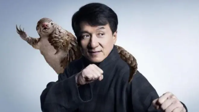 Selain melatih kung fu kepada trenggiling, Jackie Chan juga menyerukan perlawanan atas penggunaan daging dan sisik trenggiling.