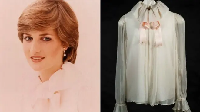 Diana wore this chiffon blouse in 1981 for her first official portrait in Vogue magazine