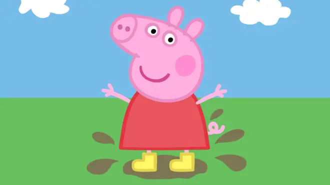 Nhân vật Peppa Pig trên TV 