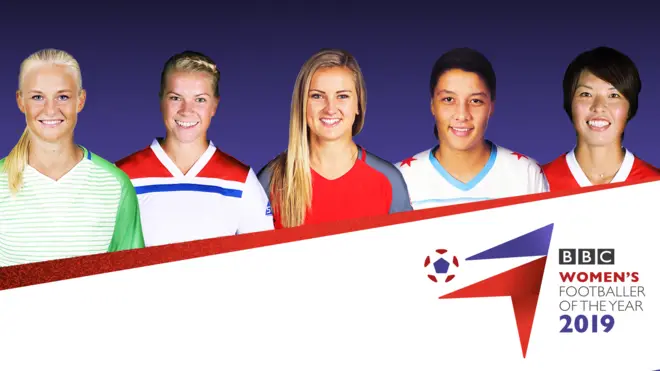 Pernille Harder, Ada Hegerberg, Lindsey Horan, Sam Kerr, Saki Kumagai