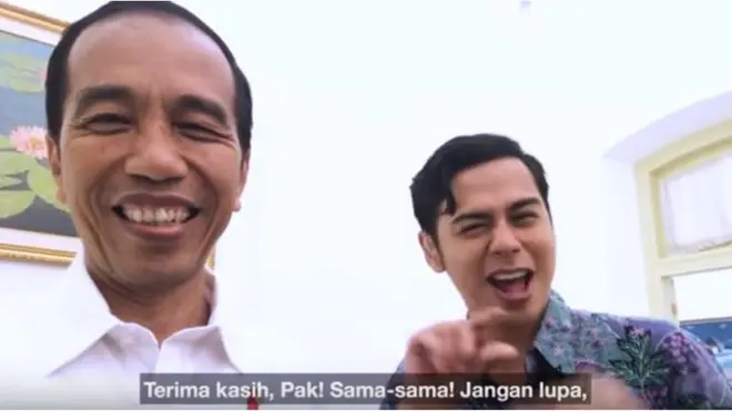 Vlog Presiden Jokowi bersama Surya Sahetapy.