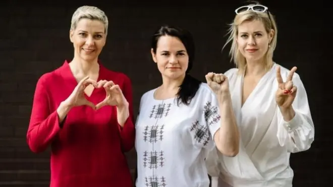 درې مېرمنو د ولسمشر لوکاشینکو پر وړاندې لاس یو کړ او سواتلانا تیخنووسکاوا یې نومانده وه