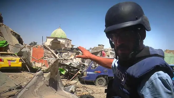 فراس كيلاني في جامع النوري في الموصل