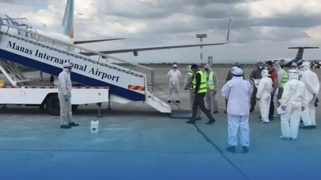 "Манас" аэропортуна жекшембиде Fly Dubai авиакомпаниясына таандык чартердик каттам аркылуу 177 кыргызстандык учуп келди.