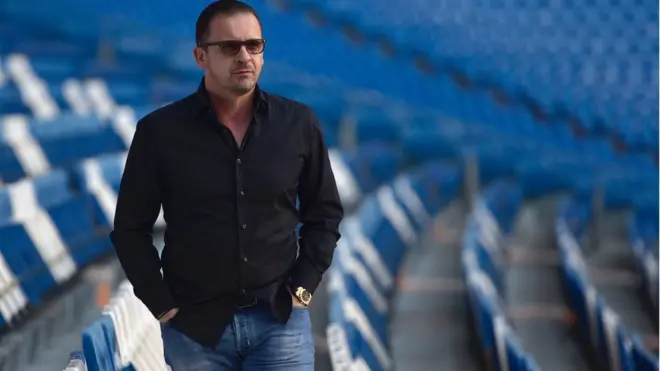 Мијатовић на стадиону Сантијаго Бернабеу у Мадриду