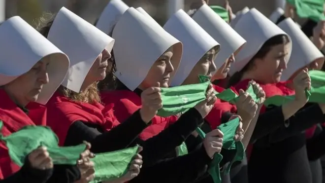 Protesta a favor del aborto