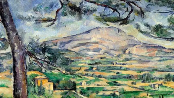 Quanto mais Cézanne pintava a montanha, mais ela se tornava chata, fragmentada e menos realista