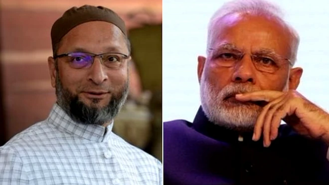 मोदी और ओवैसी