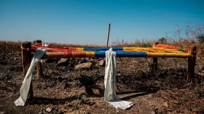 በማይካድራ የተገደሉ ሰዎች አስክሬን በዚህ መሰል አልጋዎች ሲሰበሰቡ ነበር