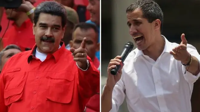 Maduro y Guaidó