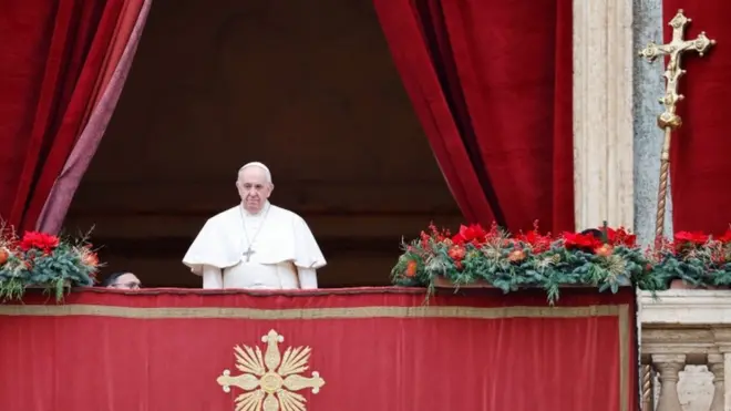 Pope Francis delivered his traditional Urbi et Orbi address from the Vatican on Saturday