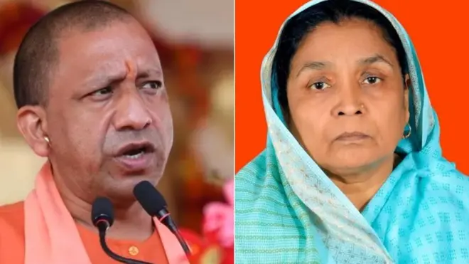 गोरखपुर सीट से भाजपा प्रत्याशी योगी आदित्यनाथ और समाजवादी पार्टी की उम्मीदवार सुभावती शुक्ला