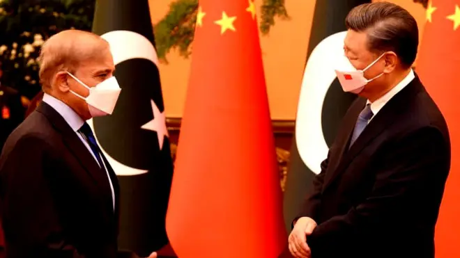 शहबाज़ शरीफ़ और शी जिनपिंग