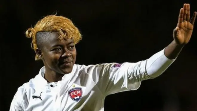 Gaëlle Enganamouit, star de l'équipe féminine camerounaise.