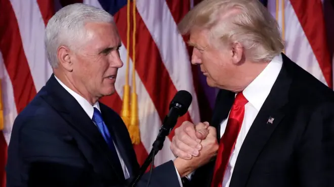 Майкл Пенс и Дональд Трамп